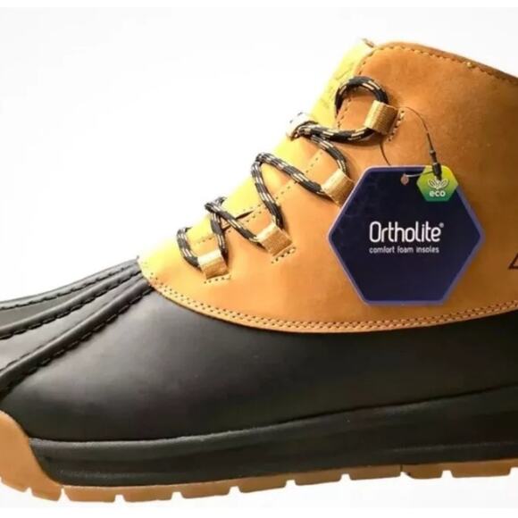 Alpine Mens Full grain leather Tan Gavin Duck Boot Size 14 AD22MCW003 - NEW - Picture 3 of 13